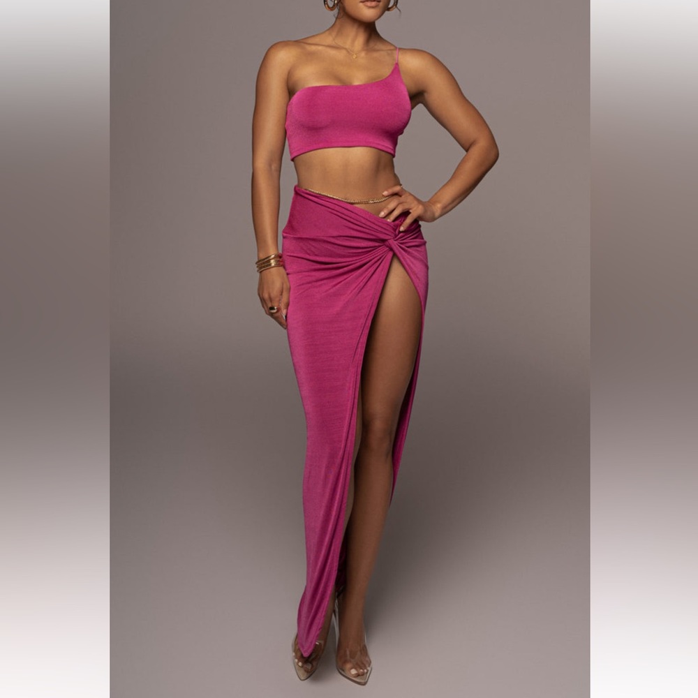 BERRY HERE TO STAY SLINKY SKIRT SET XXL